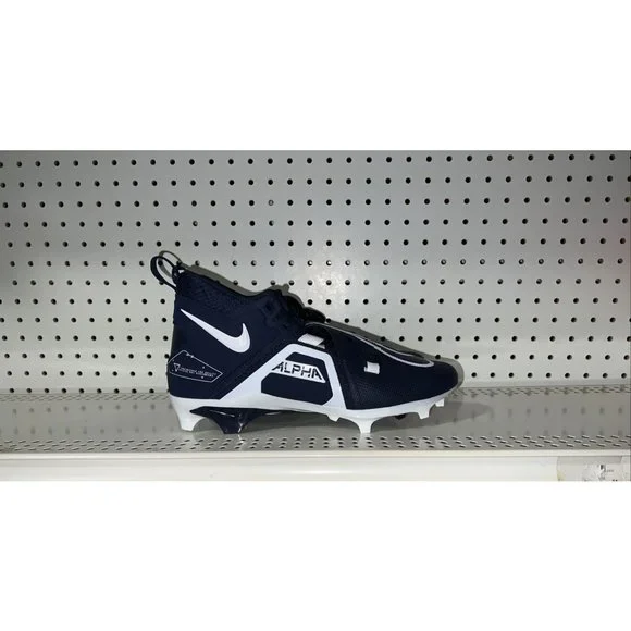 Nike Alpha Menace Pro 3 Mens Football Cleats Size 10 Navy Blue White CT6649-400 Nike Alpha Menace Pro 3 Mens Football Cleats Size 10 Navy  main image 2
